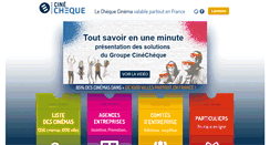 Desktop Screenshot of cinecheque.fr