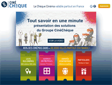 Tablet Screenshot of cinecheque.fr